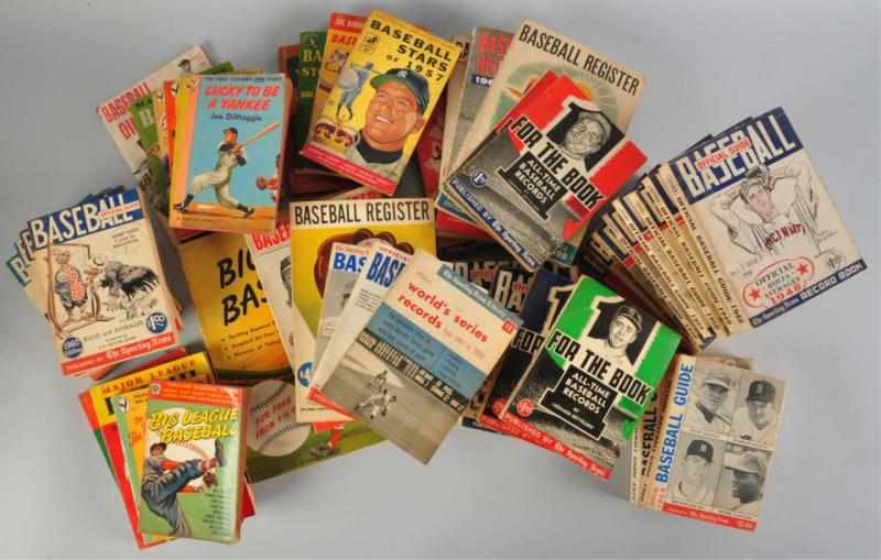 Appraisal: Approximately Vintage Baseball Magazines Description s to s Includes Official