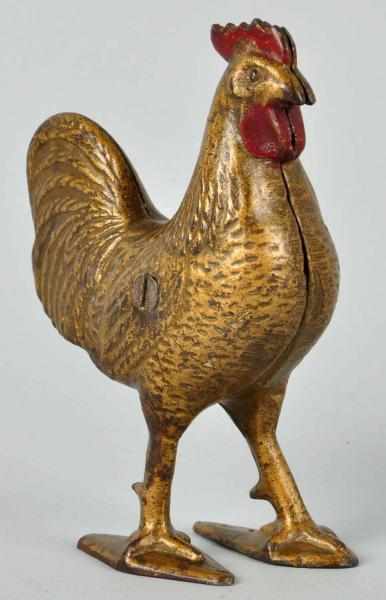 Appraisal: Cast Iron Arcade Rooster Still Bank Description Circa s Made