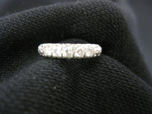 Appraisal: Platinum Diamond Band five diamonds totaling carat high grade with