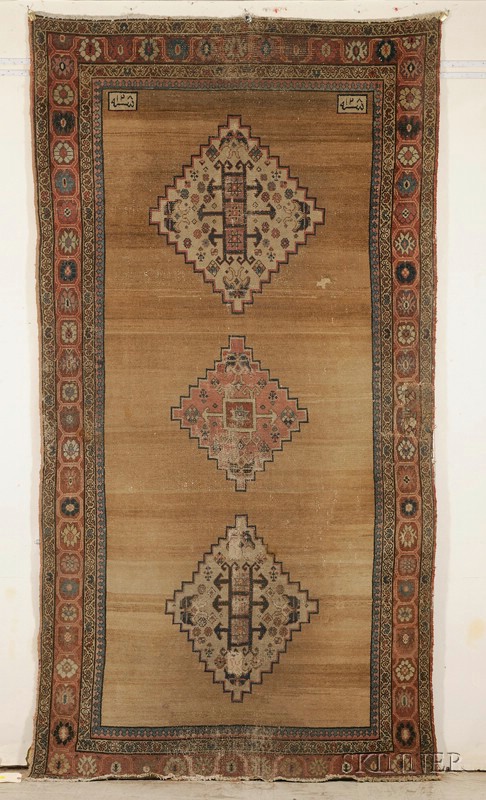 Appraisal: Northwest Persian Rug second half th century areas of wear