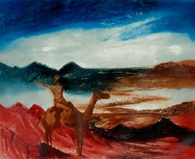 Appraisal: Sidney Nolan - Burke colour etching signed 'Nolan' lower right