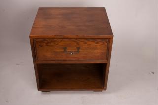 Appraisal: Henredon Artefacts Nightstand Henredon Artefacts nightstand features one drawer bottom