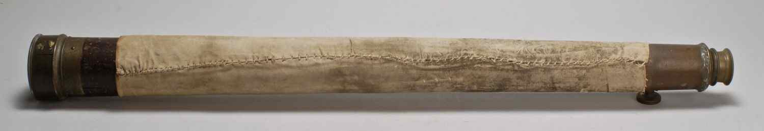 Appraisal: EARLY SHIP CAPTAIN'S TWO-DRAW LONG GLASSIn brass and wood with