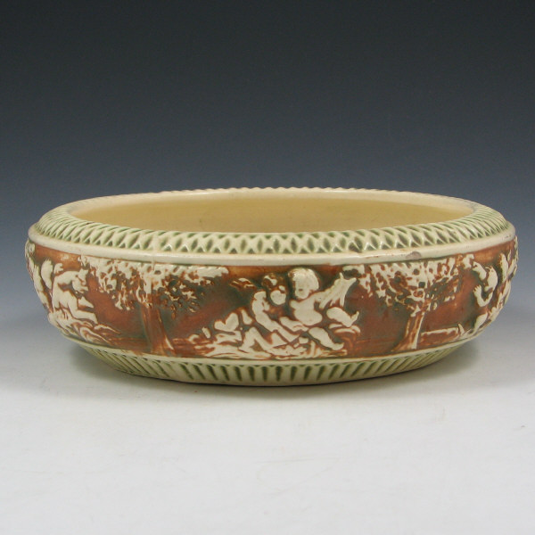 Appraisal: Roseville Donatello - Low Bowl Roseville Donatello - low bowl