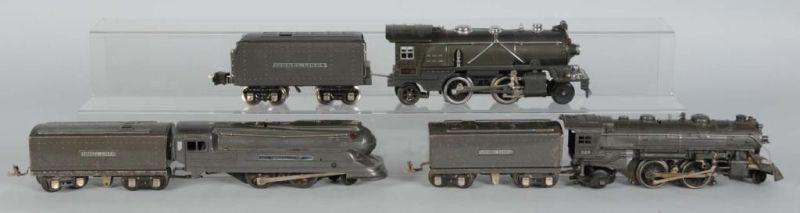 Appraisal: Lot of Lionel O-Gauge Steam Locomotives Description Pre-war Includes E