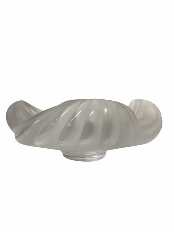 Appraisal: Lalique French Frosted Dish Lalique French Frosted Dish Measures inches