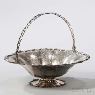 Appraisal: Victorian Sterling Silver Basket London - Charles Reily George Storer