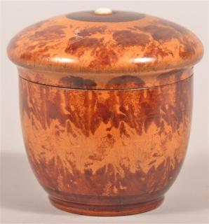 Appraisal: Pennsylvania th Cent Maple Treenware Spice Canister Pennsylvania th Century