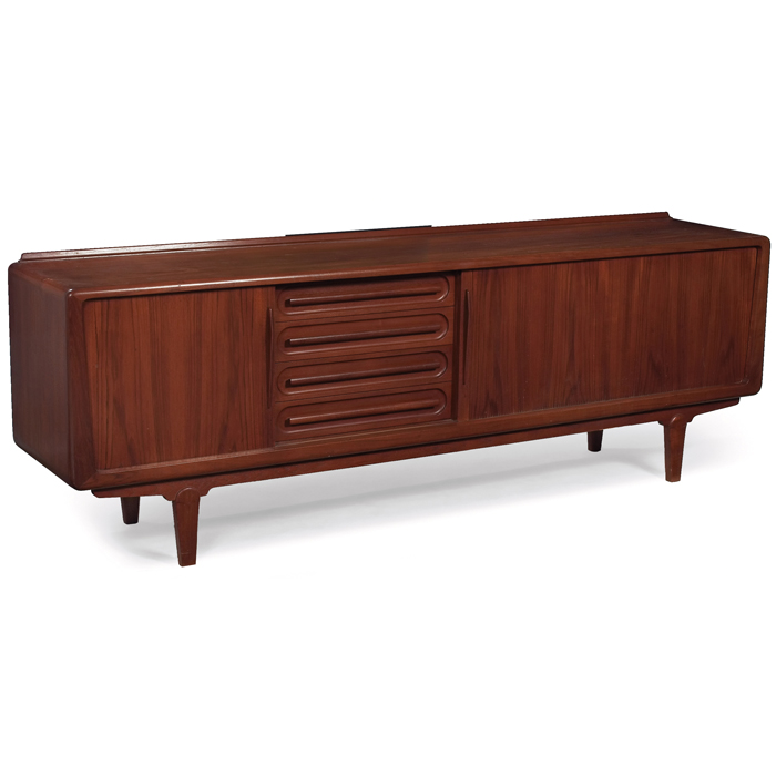 Appraisal: Vamo Sonderborg cabinet teak rounded edges lip to back of