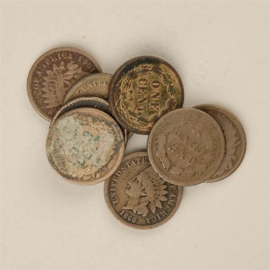 Appraisal: Eight Indian Cents -