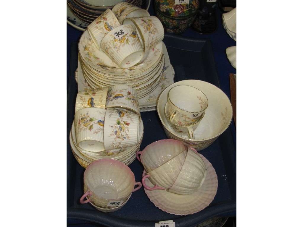 Appraisal: Tray lot of Victorian Belleek teawares