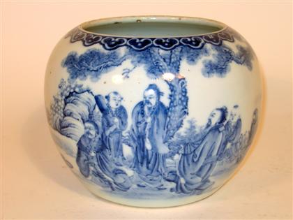 Appraisal: Chinese blue underglazed jardiniere kangxi four character mark late th