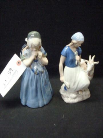 Appraisal: porcelain figures -ROYAL COPENHAGEN -B G as is Dimensions Taller