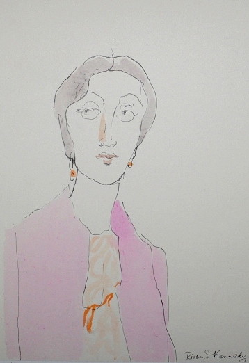 Appraisal: RICHARD KENNEDY TH CENTURY Virginia Woolf eight hand coloured lithographs