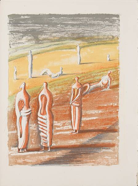 Appraisal: Henry Moore British - Goethe Prom th e Paris Henri