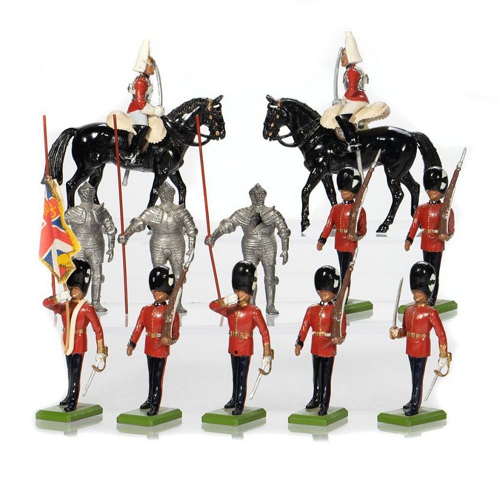 Appraisal: Collection of W Britain Panted Metal Soldiers A varied collection