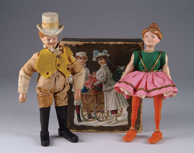 Appraisal: PAIR OF SCHOENHUT CIRCUS FIGURES The first being an -