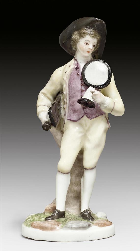 Appraisal: SMALL FIGURE OF A STREET VENDOR SELLING BAROMETERS ZURICH CIRCA