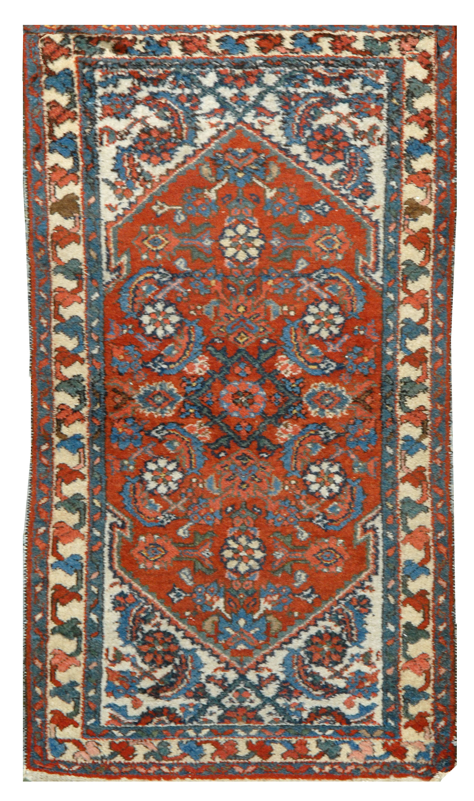 Appraisal: ORIENTAL RUG HAMADAN ' x ' Bold Herati design in