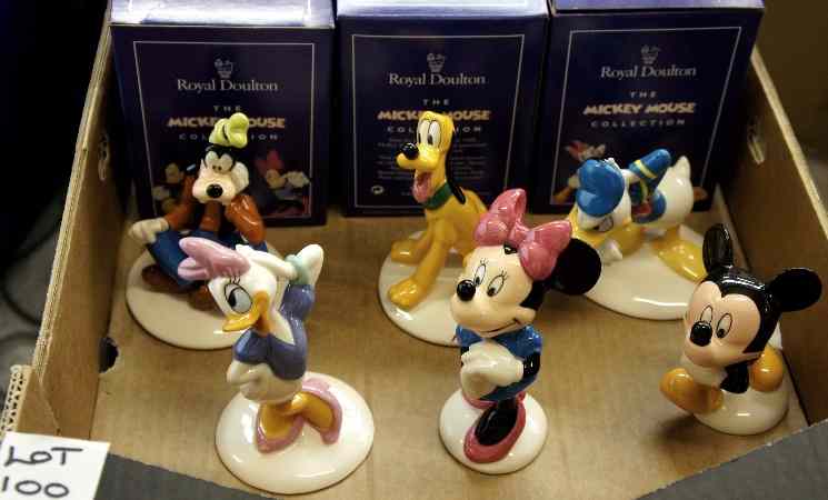 Appraisal: Royal Doulton Set of The Mickey Mouse Collection th Anniversary