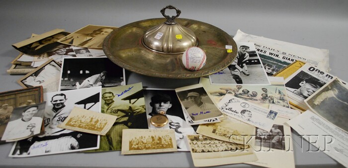 Appraisal: Personal Archive of Major League Pitcher Milt Gaston including signed