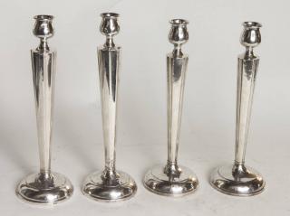 Appraisal: Sterling Silver Weighted Candlesticks OT Gross