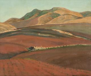 Appraisal: William Alexander Griffith ''Barley Fields Irvine Ranch'' or ''Tilled Rows