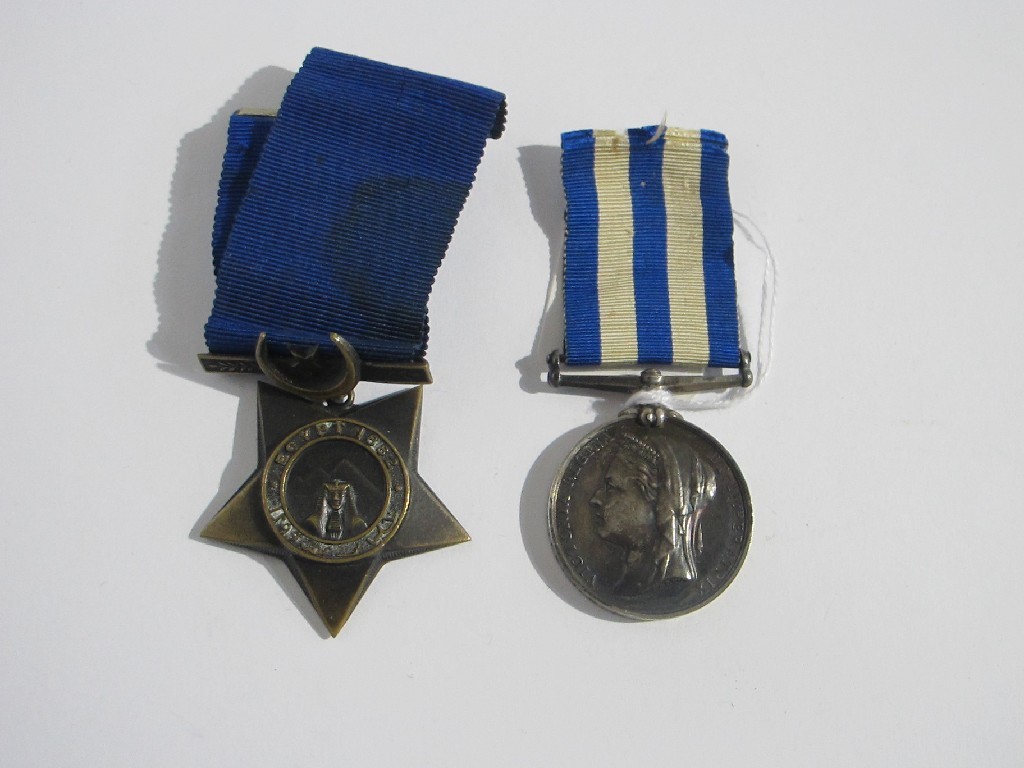 Appraisal: An Eqypt medal and Khedive star to C Wallace AB