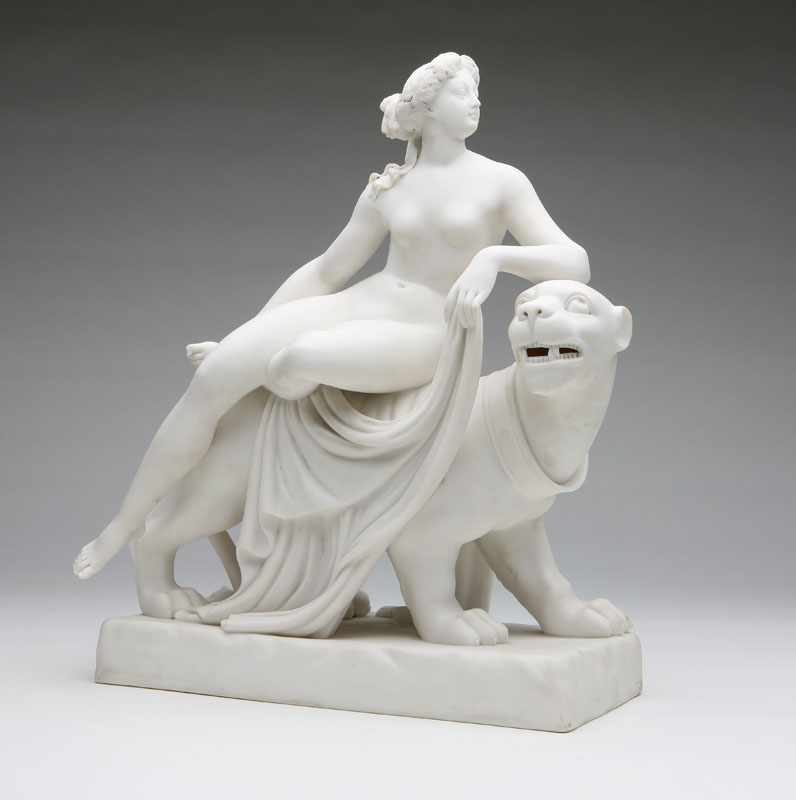 Appraisal: A Minton parian porcelain figural group of Ariadne and the