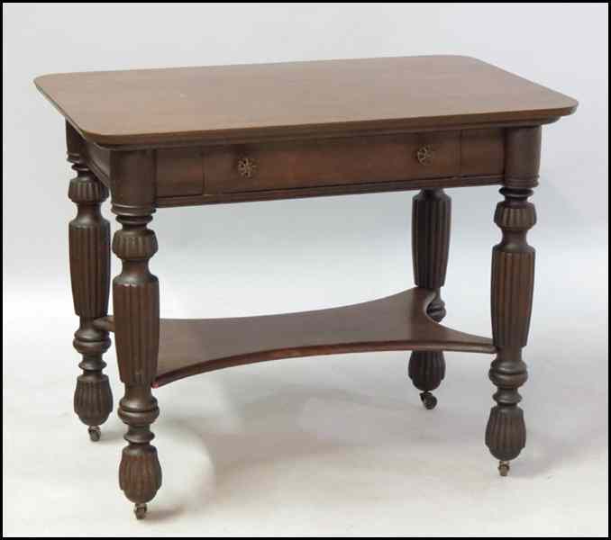 Appraisal: AMERICAN MAHOGANY TH CENTURY TABLE ''x ''x '' Condition No