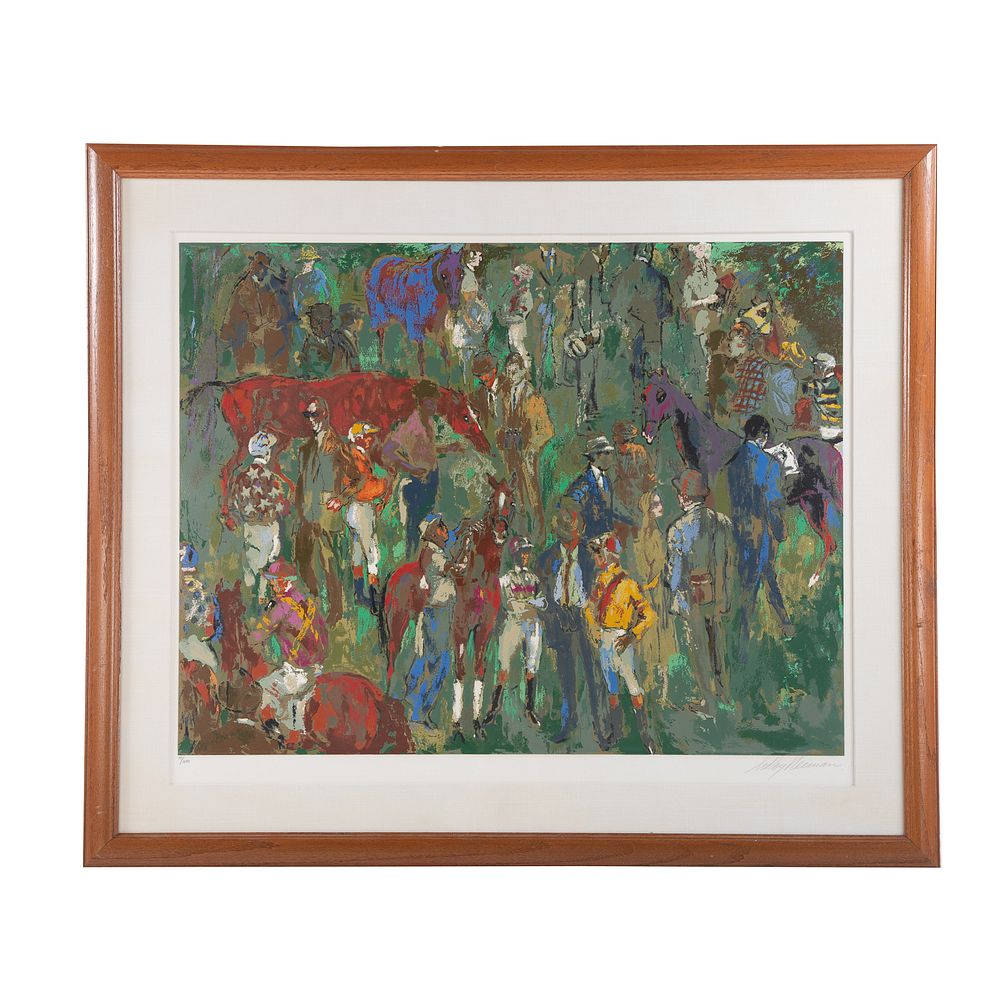 Appraisal: LeRoy Neiman Before the Race Serigraph American - Ed pencil