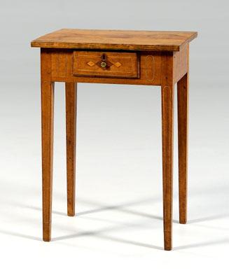 Appraisal: Fine Georgia Federal inlaid table birch with walnut and light