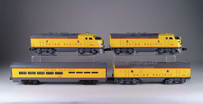 Appraisal: MODERN LIONEL UP F PASSENGER SET UP ABA locos and