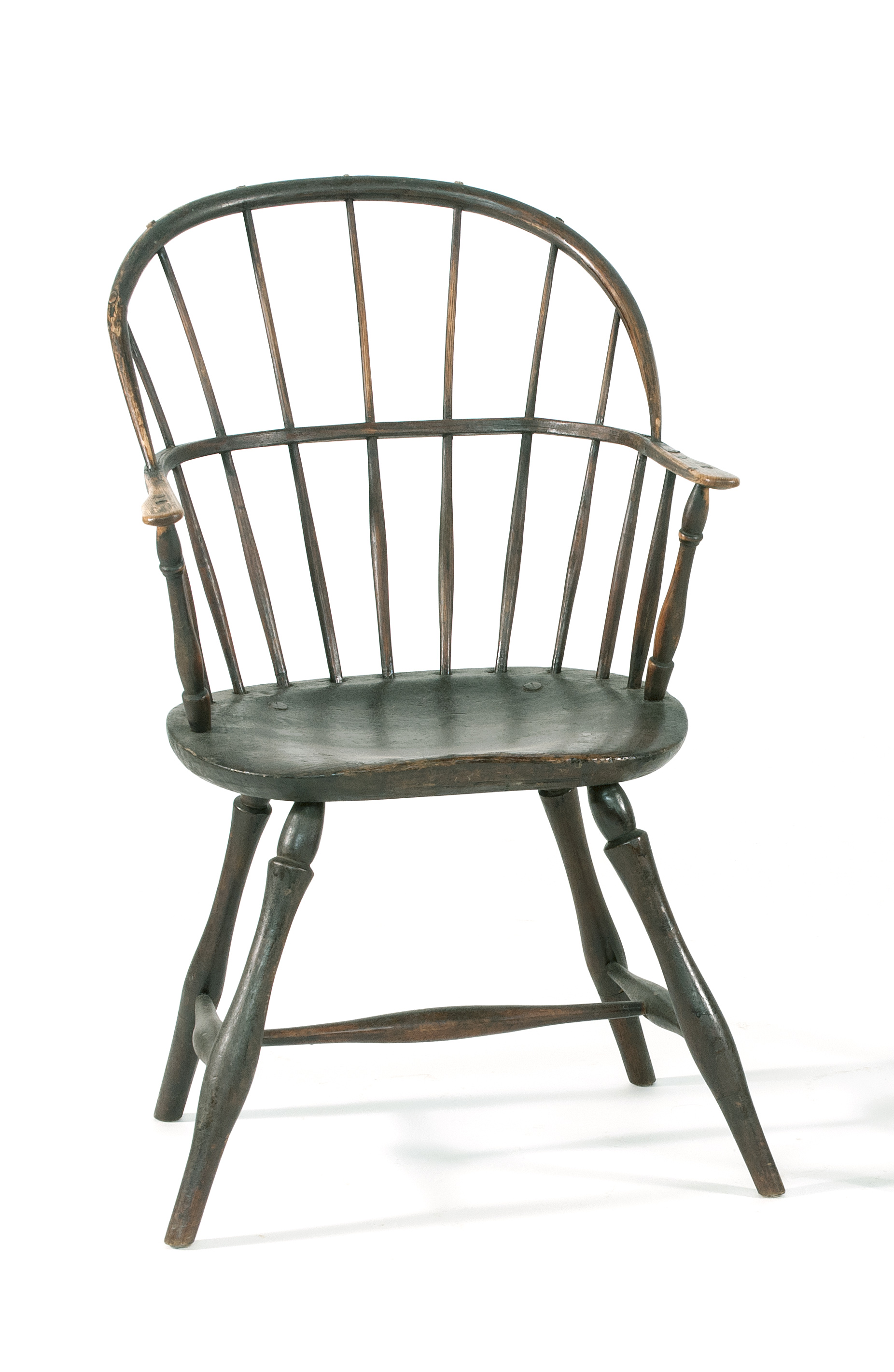 Appraisal: ANTIQUE AMERICAN BOWBACK WINDSOR ARMCHAIR New England Circa Under an