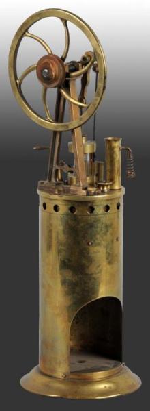 Appraisal: Vertical All Brass Steam Engine Description This engine is of