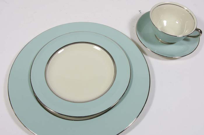 Appraisal: PIECE NANCY PRENTISS FINE CHINA SET Skybridge pattern of wide