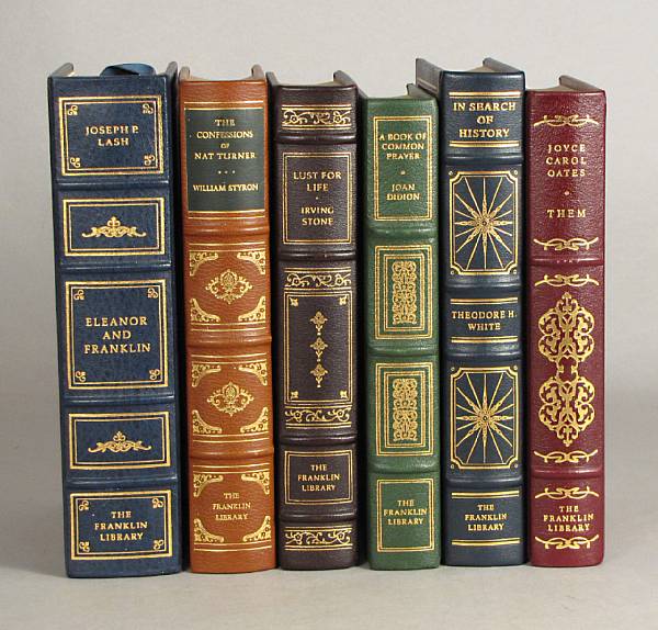 Appraisal: BINDINGS - SIGNED vols of Franklin Library books all bound