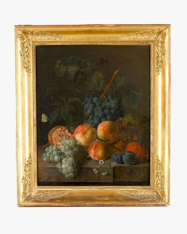 Appraisal: Unknown artist around Unknown artist around Still life with grapes