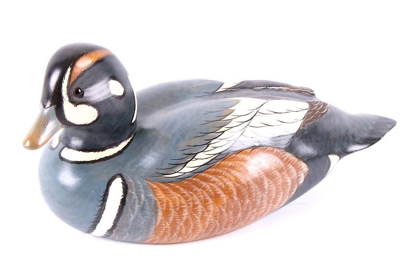 Appraisal: Beautiful Hand Carved Harlequin Drake Decoy Offered in this lot