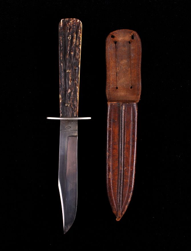 Appraisal: J Russell Co Green River Works Bowie Knife Featured in