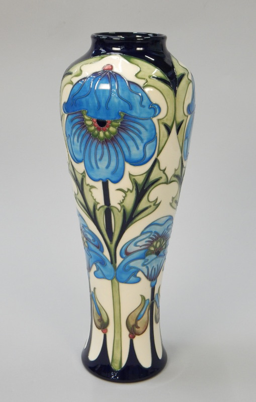 Appraisal: A Moorcroft vase decorated with flowers by Rachel Bishop various