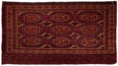 Appraisal: Finely woven Turkoman rug ft in x ft in Pile