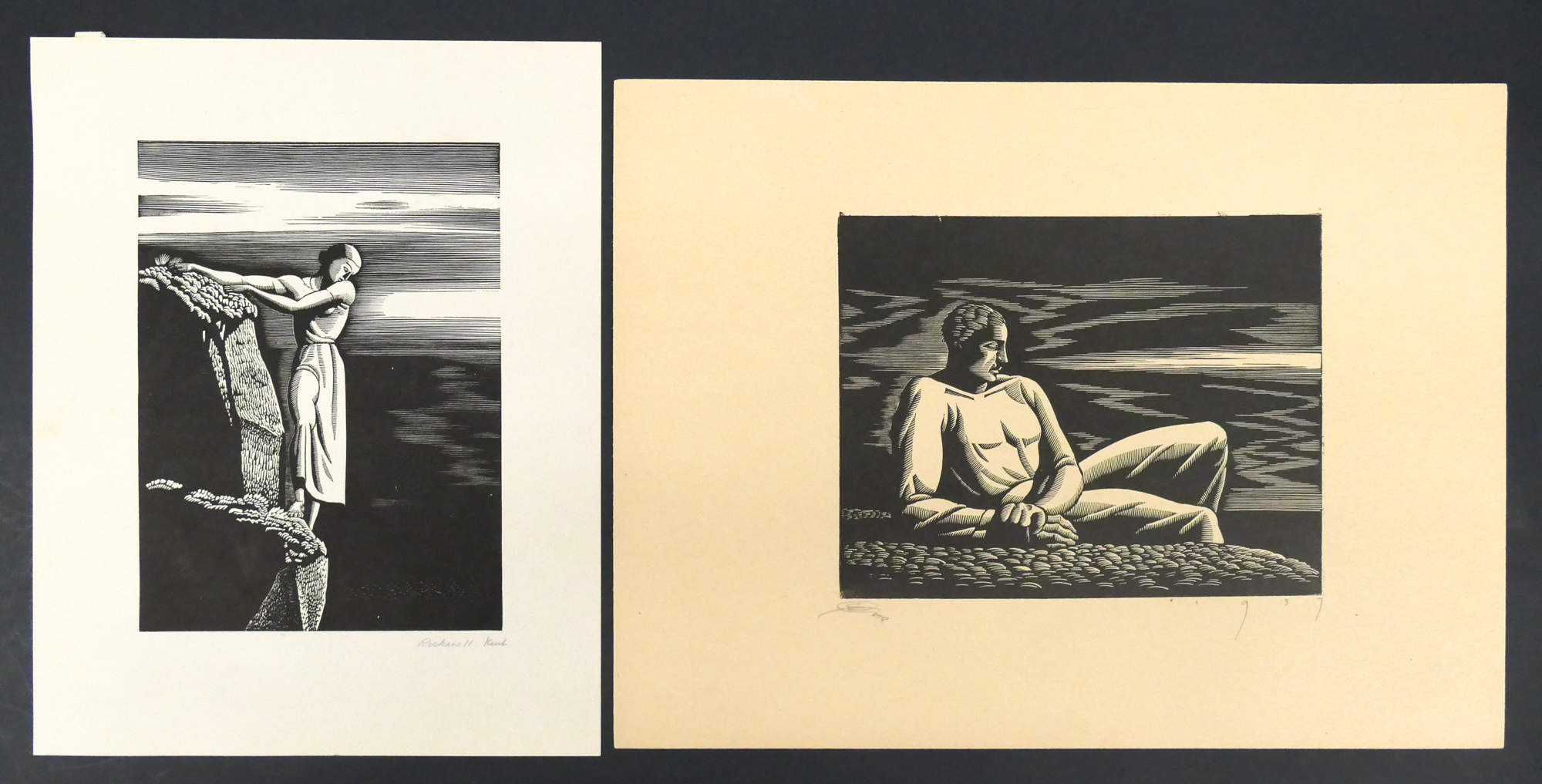 Appraisal: pc Woodcut Prints- Rockwell Kent - New York E M