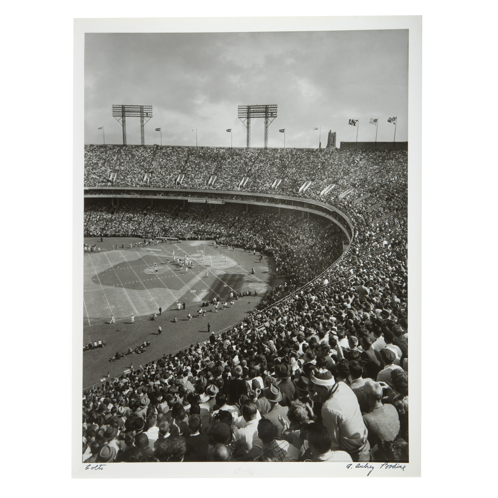 Appraisal: A AUBREY BODINE COLTS American - Gelatin silver print signed