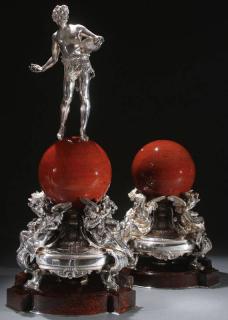 Appraisal: IMPRESSIVE SILVER MARBLE TROPHIES CHRISTOFLE AN IMPRESSIVE PAIR OF FRENCH