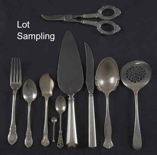 Appraisal: Group of sterling silver flatware ozt