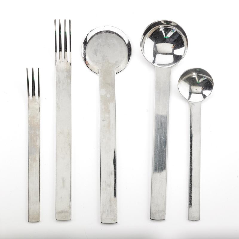 Appraisal: TSUBAME-SHINKO Y M D Fifty-seven piece stainless steel flatware set