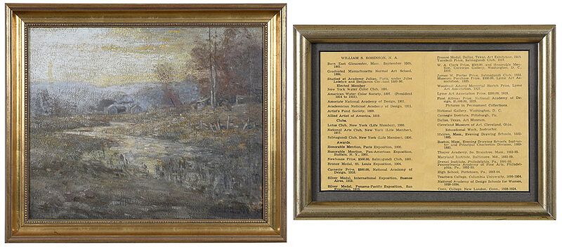 Appraisal: William S Robinson American - Autumn Landscape signed lower right