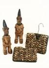 Appraisal: PR AFRICAN FETISH CARVINGS - Yoruba Tribe Ibeji Twins Nigeria