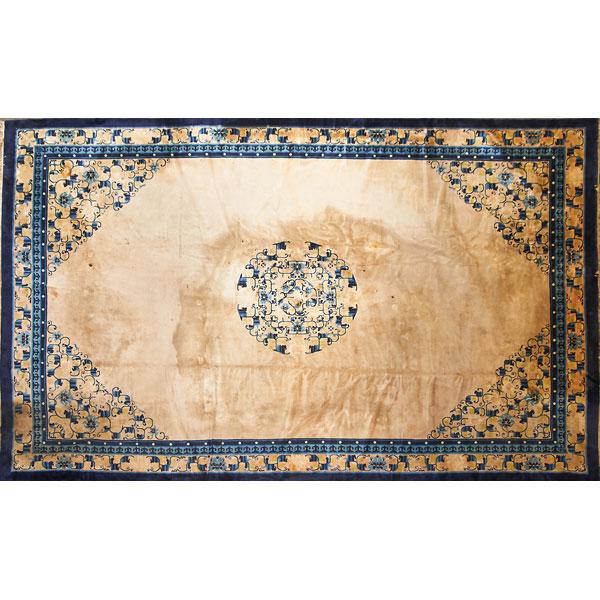 Appraisal: PEKING CHINESE ROOM SIZE RUG Condition Report